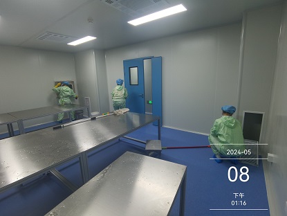 医疗行业万级洁净室开荒清洁